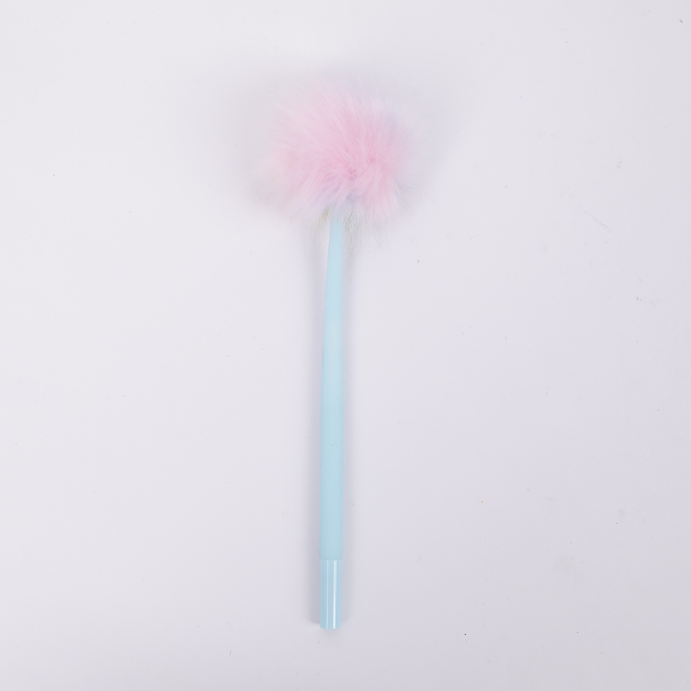 Шариковая ручка силиконовый корпус BEIFA RC-1014 с плюшевым шариком