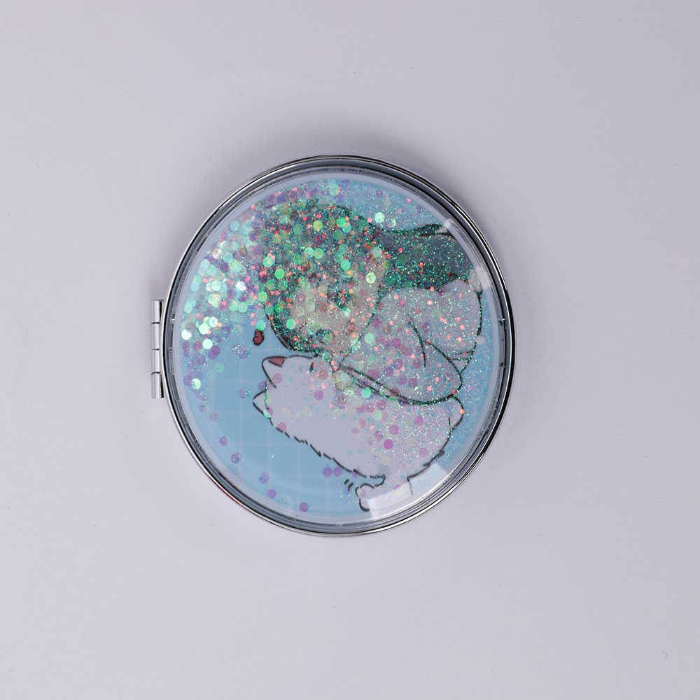 Зеркала с блестками BEIFA GQ003 Ø70мм