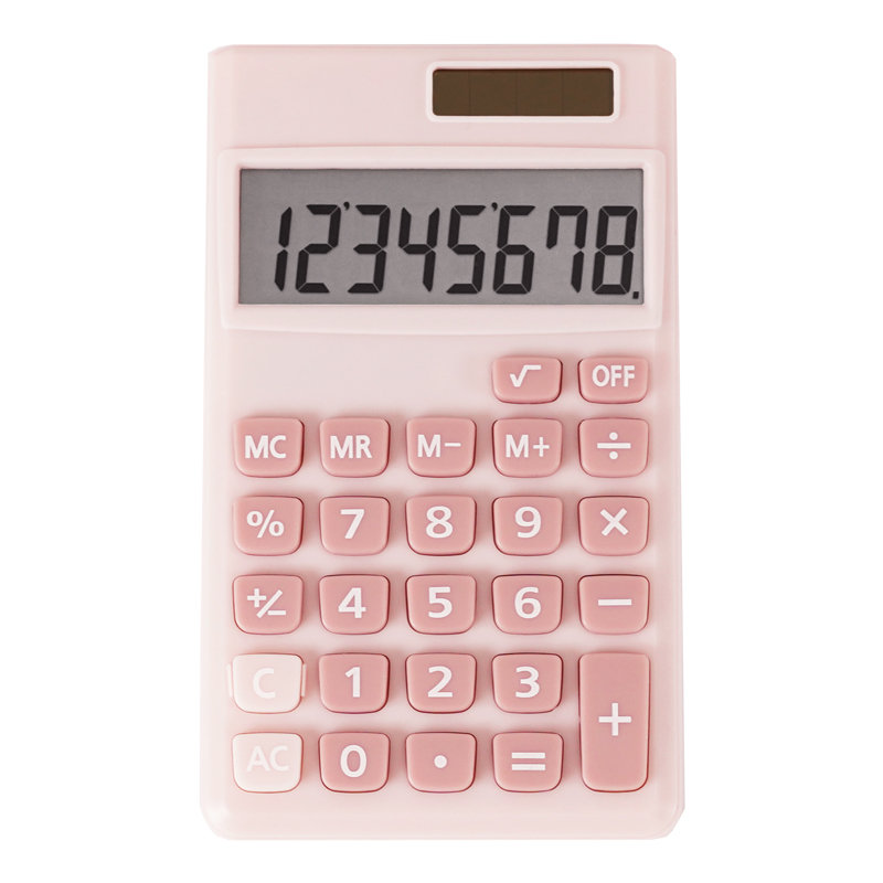 Калькулятор настольный BEIFA BF320 8-разрядный двойное питание 11.8*7*0.9см цветная коробка ассорти
