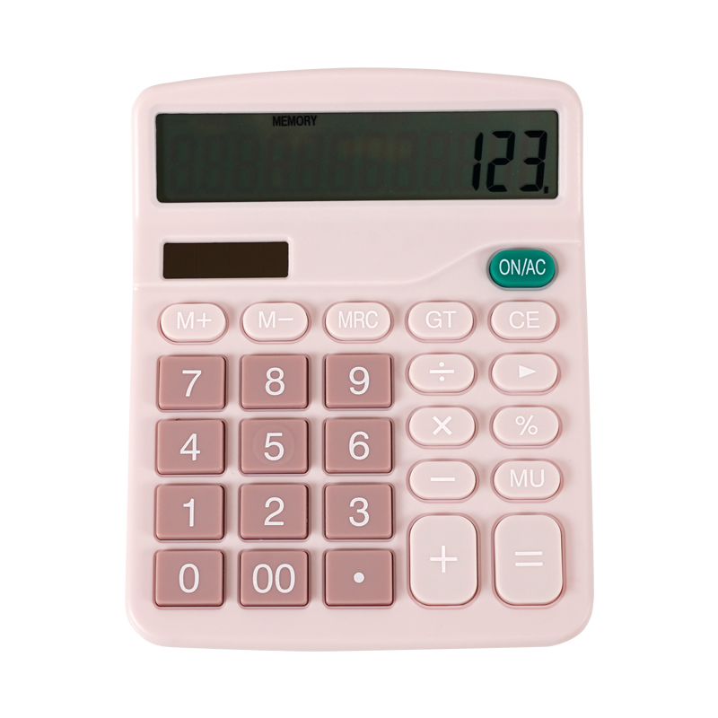 Калькулятор настольный BEIFA BF837 12-разрядный двойное питание 14.8*12*4.4см цветная коробка ассорти