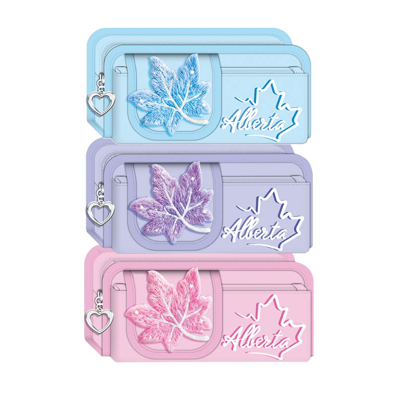 Пенал BEIFA EAF0021 2 отделения брезент 21.5*8.5*5.5см ассорти