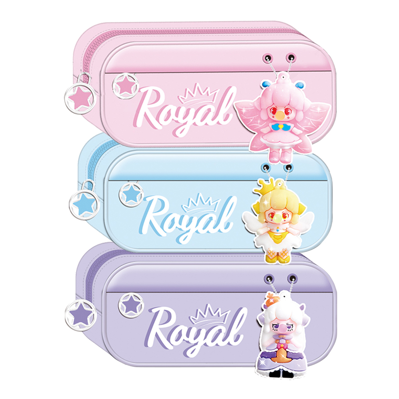 Пенал BEIFA EAF0023 2 отделения брезент 22.5*8*5см ассорти