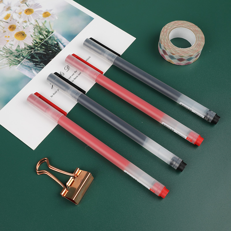 Ручка гелевая BEIFA GPF0059002 0.5мм красные чернила цветная упаковка