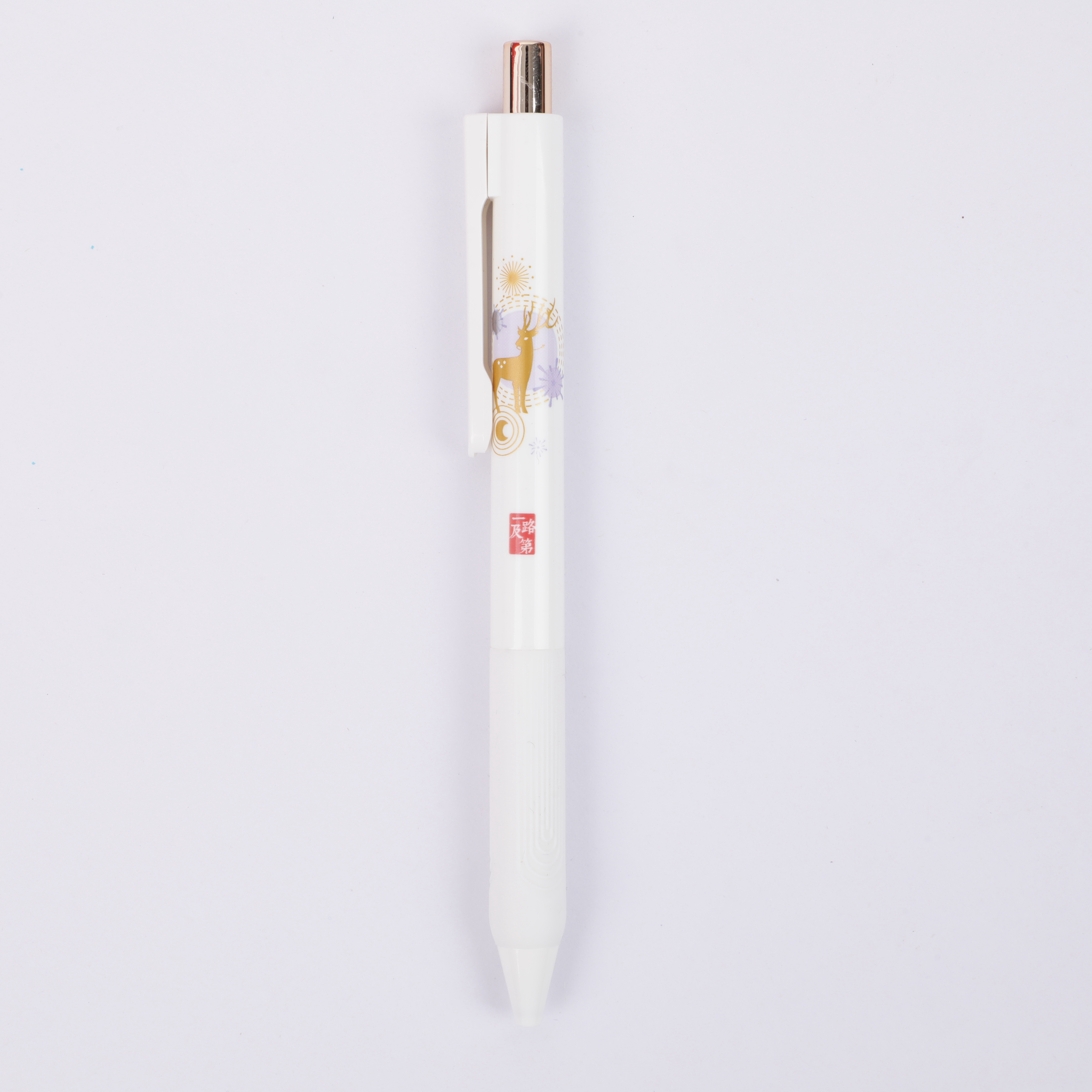Ручка гелевая автоматическая BEIFA NS6454 0.5мм резиновая манжетка