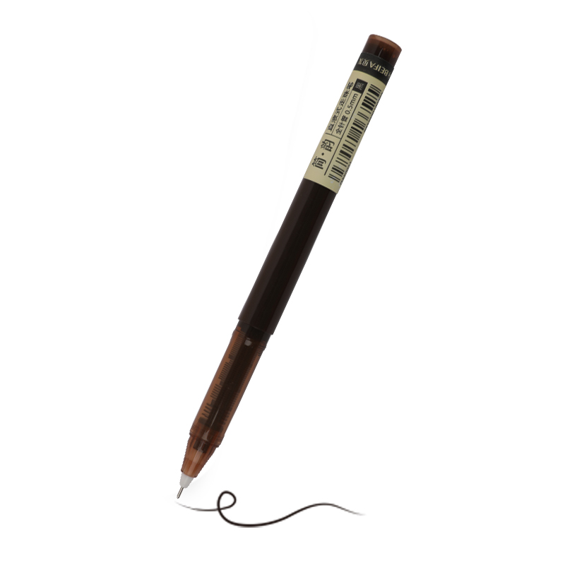 Ручка роллер BEIFA GAF0021001 0.5мм черные чернила цветная упаковка