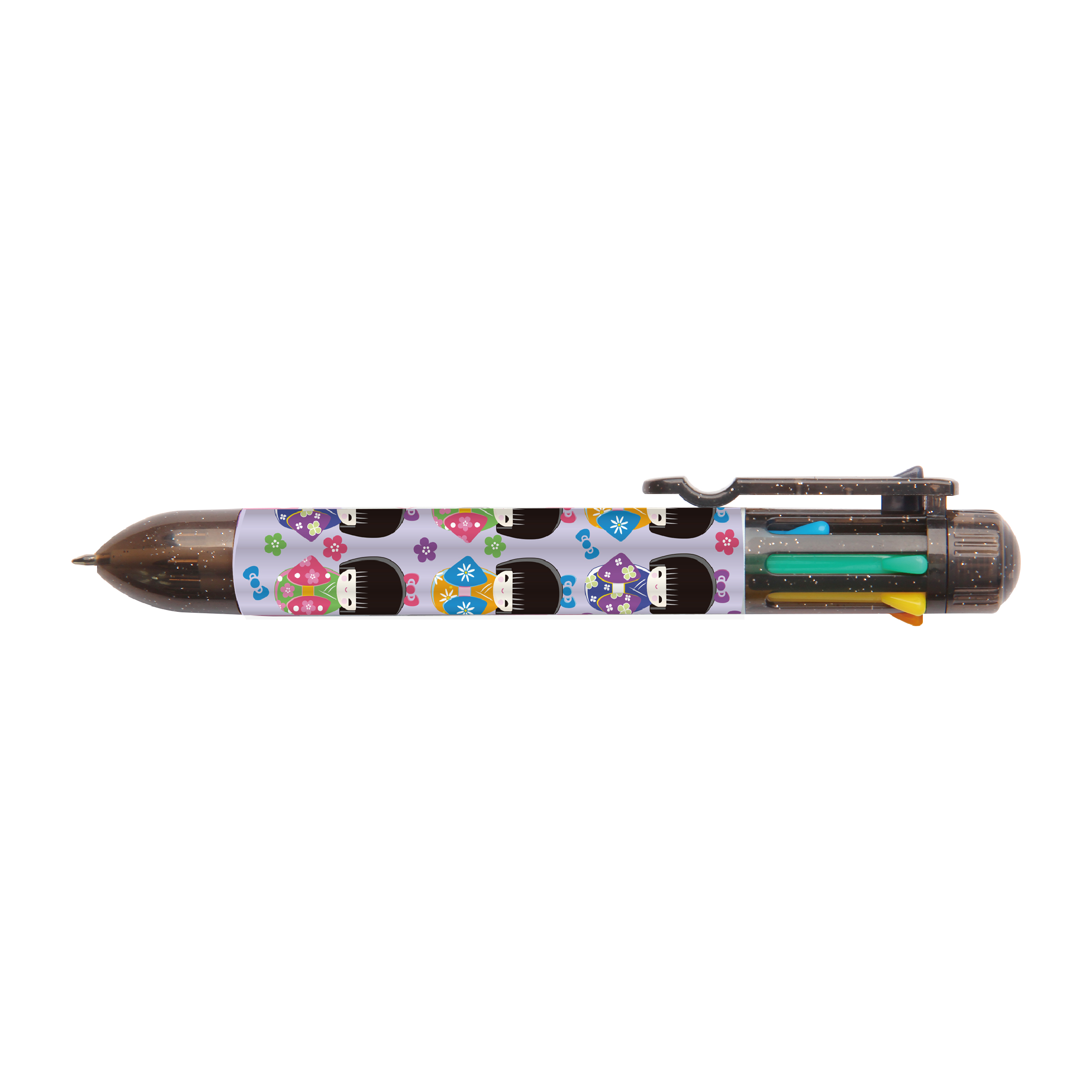 Ручка шариковая автоматическая BEIFA KE1383 0.7мм 8цв в 1