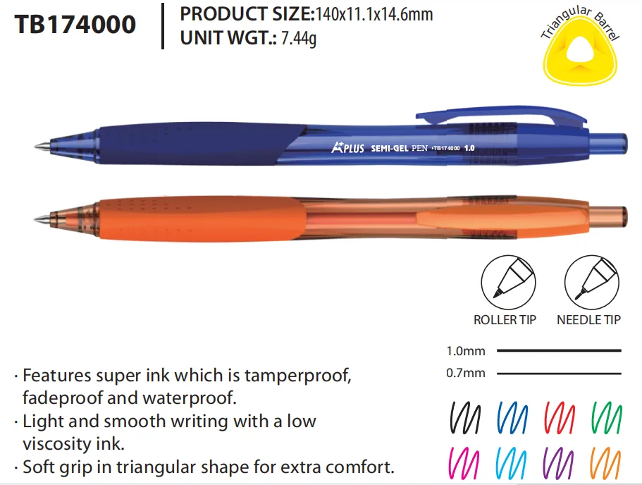 Ручка шариковая автоматическая на масляной основе BEIFA TB174000